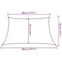 Toldo de vela trapecio HDPE naranja160 g/m² 3/4x2 m de , Sombrillas - Ref: Foro24-311708, Precio: 29,34 €, Descuento: %