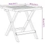 Tumbona con mesa madera maciza de acacia y tela roja de , Tumbonas - Ref: Foro24-3214214, Precio: 153,67 €, Descuento: %