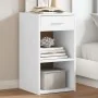 Mesita de noche madera de ingeniería blanco 35x34x65 cm by , Nightstands - Ref: Foro24-840576, Price: 47,46 €, Discount: %