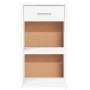 Mesita de noche madera de ingeniería blanco 35x34x65 cm by , Nightstands - Ref: Foro24-840576, Price: 47,46 €, Discount: %