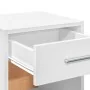 Mesita de noche madera de ingeniería blanco 35x34x65 cm by , Nightstands - Ref: Foro24-840576, Price: 47,46 €, Discount: %