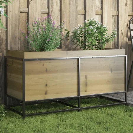 Jardinera de madera de pino impregnada 100x40x50 cm by , Pots and planters - Ref: Foro24-847037, Price: 96,05 €, Discount: %