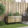 Jardinera de madera de pino impregnada 100x40x50 cm by , Pots and planters - Ref: Foro24-847037, Price: 96,05 €, Discount: %
