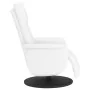 Sillón reclinable con reposapiés cuero sintético blanco de , Sillones - Ref: Foro24-356550, Precio: 210,01 €, Descuento: %
