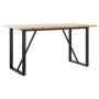 Mesa de comedor marco O madera maciza pino acero 160x80x75,5 cm de , Mesas de cocina y de comedor - Ref: Foro24-3282743, Prec...