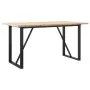 Mesa de comedor marco O madera maciza pino acero 160x80x75,5 cm de , Mesas de cocina y de comedor - Ref: Foro24-3282743, Prec...