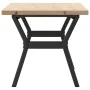 Mesa de centro marco Y madera maciza pino y acero 100x50x45,5cm de , Mesas de cocina y de comedor - Ref: Foro24-3282776, Prec...