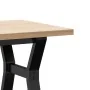 Mesa de centro marco Y madera maciza pino y acero 100x50x45,5cm de , Mesas de cocina y de comedor - Ref: Foro24-3282776, Prec...