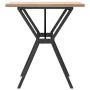 Mesa de comedor marco Y madera maciza pino y acero 70x70x75,5cm by , Kitchen and dining tables - Ref: Foro24-3282781, Price: ...