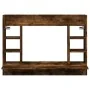 Escritorio de pared madera ingeniería roble ahumado 105x48x75cm de , Escritorios - Ref: Foro24-847972, Precio: 75,17 €, Descu...