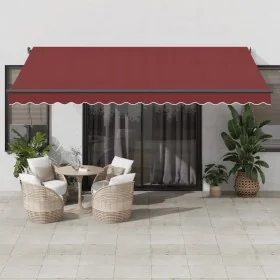 Toldo retráctil automático burdeos 450x300 cm by , Awnings - Ref: Foro24-3310191, Price: 453,87 €, Discount: %