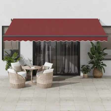 Toldo retráctil automático burdeos 450x300 cm by , Awnings - Ref: Foro24-3310191, Price: 453,87 €, Discount: %