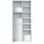Aparador alto madera de ingeniería blanco 80x35x180 cm de , Taquillas y armarios de almacenamiento - Ref: Foro24-3276651, Pre...