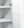 Aparador alto madera de ingeniería blanco 80x35x180 cm de , Taquillas y armarios de almacenamiento - Ref: Foro24-3276651, Pre...