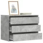 Cajonera de esquina madera ingeniería gris hormigón 80x41x58 cm by , Drawers - Ref: Foro24-852855, Price: 107,36 €, Discount: %