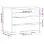 Cajonera de esquina madera ingeniería gris hormigón 80x41x58 cm by , Drawers - Ref: Foro24-852855, Price: 107,36 €, Discount: %