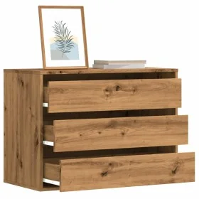 Cajonera de esquina madera ingeniería roble artisan 80x41x58 cm by , Drawers - Ref: Foro24-852860, Price: 101,87 €, Discount: %