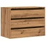 Cajonera de esquina madera ingeniería roble artisan 80x41x58 cm by , Drawers - Ref: Foro24-852860, Price: 101,87 €, Discount: %
