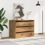 Cajonera de esquina madera ingeniería roble artisan 80x41x58 cm by , Drawers - Ref: Foro24-852860, Price: 101,87 €, Discount: %