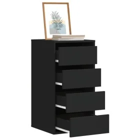 Cajonera de esquina madera de ingeniería negra 40x41x76 cm by , Drawers - Ref: Foro24-852862, Price: 105,16 €, Discount: %