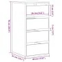 Cajonera de esquina madera de ingeniería negra 40x41x76 cm de , Cajoneras - Ref: Foro24-852862, Precio: 105,16 €, Descuento: %
