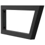Soportes estante de lavabo 2 unidades trapecio acero negro by , Supports and crossbars - Ref: Foro24-4007287, Price: 36,91 €,...