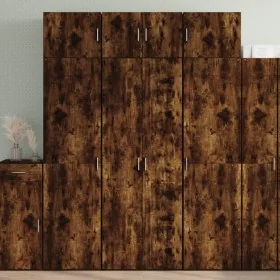 Aparador alto madera de ingeniería roble ahumado 70x42,5x185 cm by , Sideboards - Ref: Foro24-3281431, Price: 189,07 €, Disco...