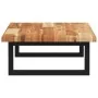 Estante de lavabo de pared acero y madera maciza de acacia de , Tocadores de baño - Ref: Foro24-3302717, Precio: 71,47 €, Des...