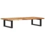 Estante de lavabo de pared acero y madera maciza de acacia de , Tocadores de baño - Ref: Foro24-3302717, Precio: 71,47 €, Des...