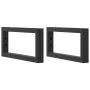 Estante de lavabo de pared acero y madera maciza de acacia de , Tocadores de baño - Ref: Foro24-3302717, Precio: 71,47 €, Des...