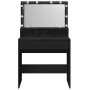 Tocador con luces LED negro 80x41x134,5 cm de , Tocadores para dormitorios - Ref: Foro24-848186, Precio: 169,09 €, Descuento: %