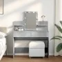 Tocador con luces LED gris hormigón 100x40x130 cm de , Tocadores para dormitorios - Ref: Foro24-848202, Precio: 137,89 €, Des...