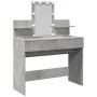 Tocador con luces LED gris hormigón 100x40x130 cm de , Tocadores para dormitorios - Ref: Foro24-848202, Precio: 137,89 €, Des...