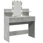Tocador con luces LED gris hormigón 100x40x130 cm de , Tocadores para dormitorios - Ref: Foro24-848202, Precio: 137,89 €, Des...