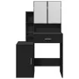 Tocador con mueble negro 80x35x132 cm von , Schlafzimmerkommoden - Ref: Foro24-848235, Preis: 136,28 €, Rabatt: %
