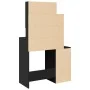 Tocador con mueble negro 80x35x132 cm von , Schlafzimmerkommoden - Ref: Foro24-848235, Preis: 136,28 €, Rabatt: %
