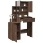 Tocador con mueble roble marrón 80x35x132 cm by , Bedroom Dressers - Ref: Foro24-848240, Price: 135,64 €, Discount: %