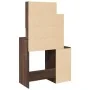 Tocador con mueble roble marrón 80x35x132 cm by , Bedroom Dressers - Ref: Foro24-848240, Price: 135,64 €, Discount: %