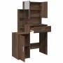 Tocador con mueble roble marrón 80x35x132 cm by , Bedroom Dressers - Ref: Foro24-848240, Price: 135,64 €, Discount: %