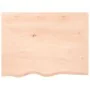 Estante de lavabo de pared de acero y madera maciza de roble de , Tocadores de baño - Ref: Foro24-3302633, Precio: 95,37 €, D...
