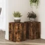 Soportes de plantas 2 uds madera roble ahumado 25x25x35 cm de , Soportes para macetas - Ref: Foro24-852910, Precio: 40,73 €, ...