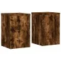 Soportes de plantas 2 uds madera roble ahumado 25x25x35 cm de , Soportes para macetas - Ref: Foro24-852910, Precio: 40,73 €, ...