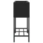 Jardinera con estante ratán sintético negro by , Pots and planters - Ref: Foro24-366387, Price: 64,52 €, Discount: %