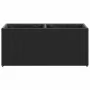 Jardinera de jardín con 2 maceteros ratán PE negro 72x30x32 cm de , Maceteros y jardineras - Ref: Foro24-366422, Precio: 46,5...