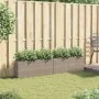 Jardineras con 2 maceteros 2 uds ratán PE gris 90x20x40 cm by , Pots and planters - Ref: Foro24-3210515, Price: 115,68 €, Dis...