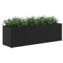 Jardineras con 3 maceteros 2 uds ratán PE negro 105x30x32 cm by , Pots and planters - Ref: Foro24-3210522, Price: 120,43 €, D...