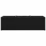 Jardineras con 3 maceteros 2 uds ratán PE negro 105x30x32 cm by , Pots and planters - Ref: Foro24-3210522, Price: 120,43 €, D...