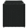 Jardineras con 3 maceteros 2 uds ratán PE negro 105x30x32 cm by , Pots and planters - Ref: Foro24-3210522, Price: 120,43 €, D...