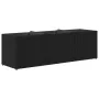 Jardineras con 3 maceteros 2 uds ratán PE negro 105x30x32 cm by , Pots and planters - Ref: Foro24-3210522, Price: 120,43 €, D...