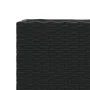 Jardineras con 3 maceteros 2 uds ratán PE negro 105x30x32 cm by , Pots and planters - Ref: Foro24-3210522, Price: 120,43 €, D...